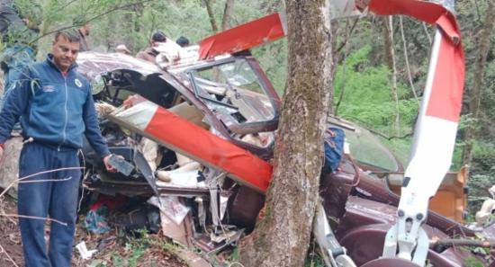 Missing helicopter crashes near Uttarakhand, India